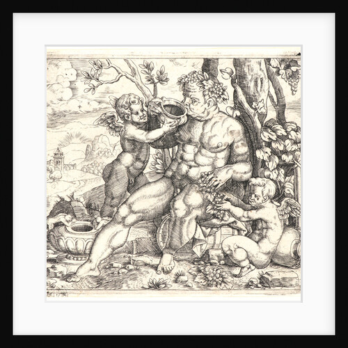 Bacchus, 16th century by Giulio Bonasone