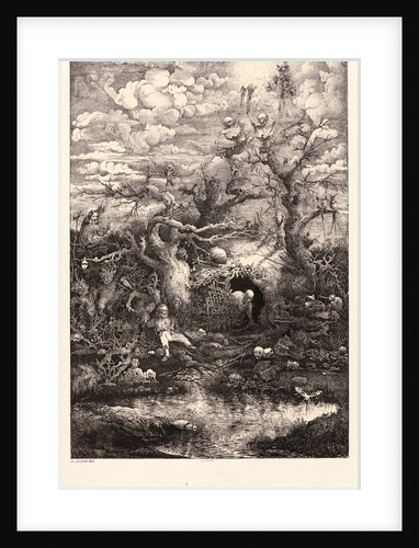 Comedy of Death (Comédie de la Mort), 1854 by Rodolphe Bresdin