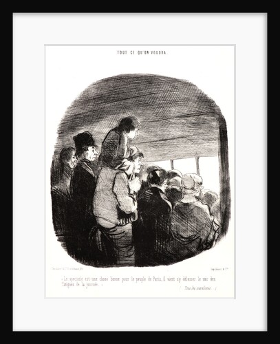 Le Spectacle est une chose bonne.., 1849 by Honoré Daumier