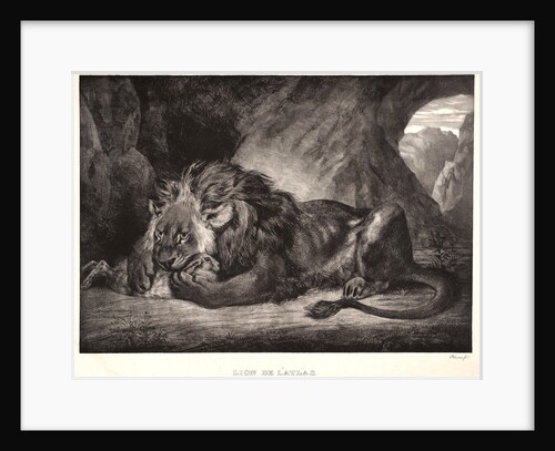 Lion of the Atlas Mountains (Lion d'Atlas), 1829 by Eugène Delacroix
