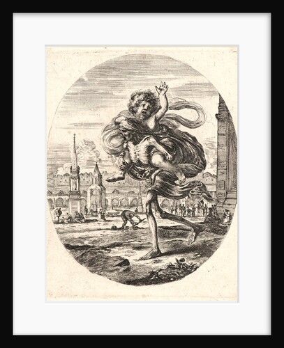 La Mort emportant sur son dos un enfant, 1648 by Stefano Della Bella