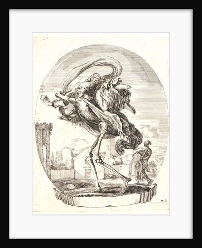La Mort emportant sur son epaule droite une femme, 1648 by Stefano Della Bella