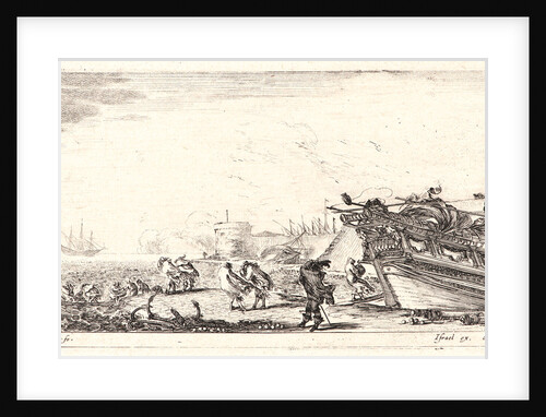 Sur le rivage, 1644 by Stefano Della Bella