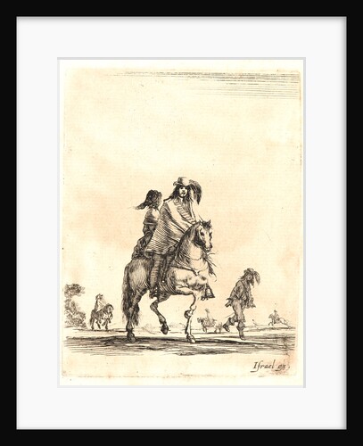 Cavalier, avec sa dame en croupe, 1642-1645 by Stefano Della Bella