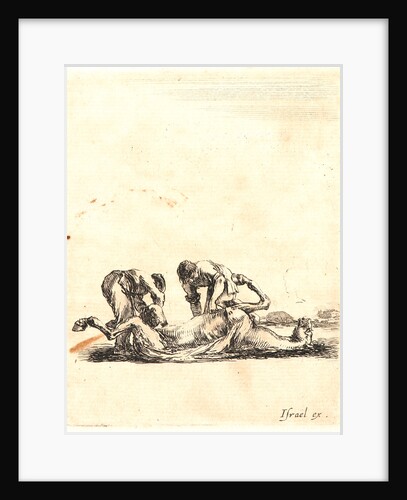 Deux equarisseurs ecorchent un cheval, 1642-1645 by Stefano Della Bella