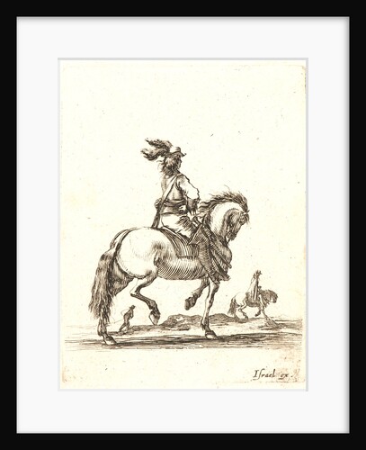 Cavalier allant au pas vers la droite, 1642-1645 by Stefano Della Bella