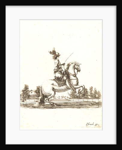 Cavalier tourne vers la droite, 1642- 1645 by Stefano Della Bella