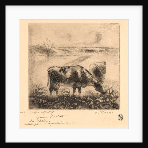 The Cow (La Vache), 1885 by Camille Pissarro