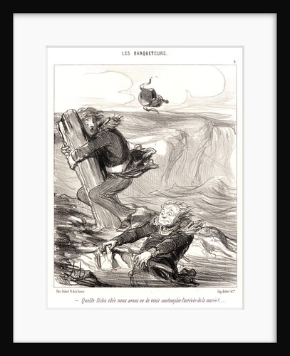 Quelle fichu idee nous avon eu.., 1849 by Honoré Daumier
