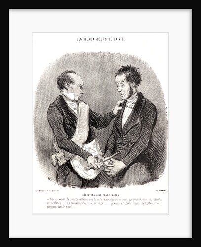 Réception d'un Franc-Macon, 1846 by Honoré Daumier