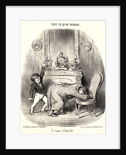 A` l'instar d'Henri IV, 1852 by Honoré Daumier