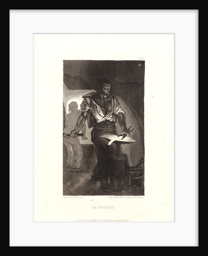 A Blacksmith (Un Forgeron) by Eugène Delacroix