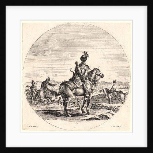 Cavalier polonais, avec arc et carquois, 1651 by Stefano Della Bella