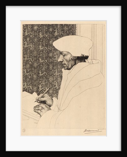 Portrait of Erasmus of Rotterdam, 1863 by Félix Bracquemond