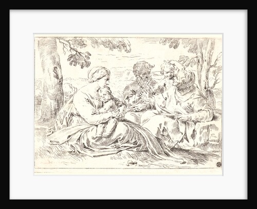 The Holy Family and St. Elizabeth and St. John, 17th century by Simone Cantarini
