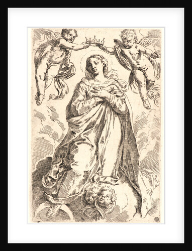 Virgin Crowned by Angels, 17th century by Anonymous