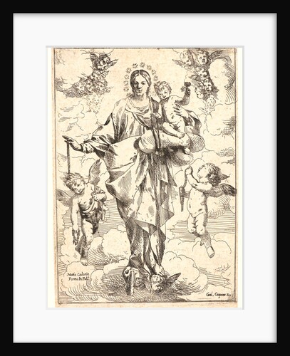 The Virgin of the Rosary (La Vièrge au Rosaire), 17th century. Before the number. by Giulio Carpioni