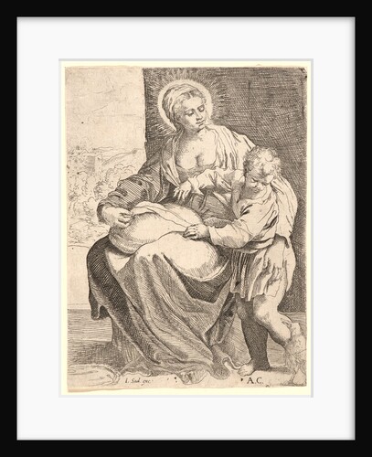 The Virgin with the White Raven (La Vièrge du Corbeau Blanc) by Francesco Brizio