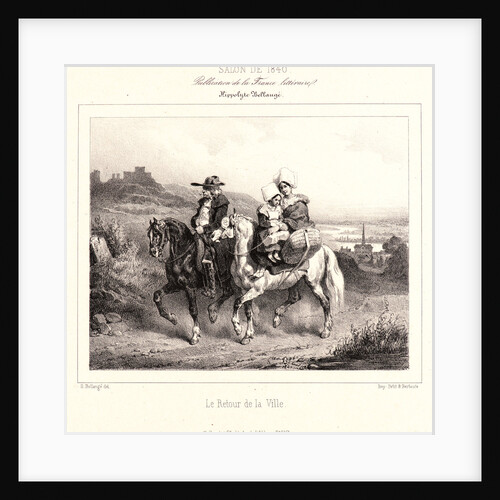 Le Retour de la Ville, ca. 1840 by Hippolyte Bellangé