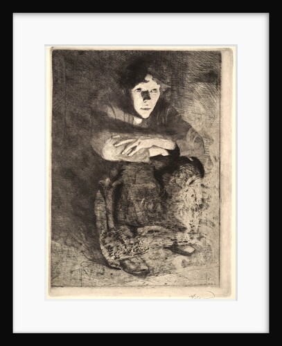 In the Embers (Dans les Cendres), 1887 by Albert Besnard