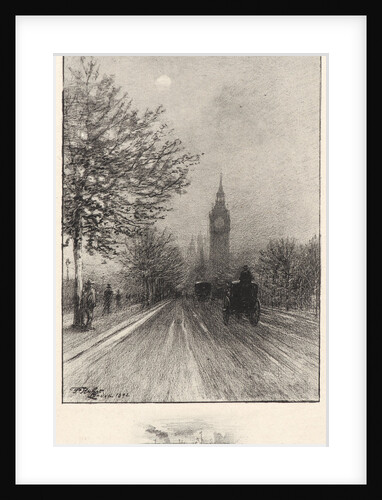 The Embankment, Westminster, London, 1892 by Félix Hilaire Buhot