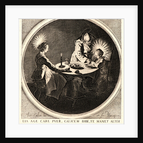 The Holy Family at Supper (Le Bénédicité), 1628 by Jacques Callot