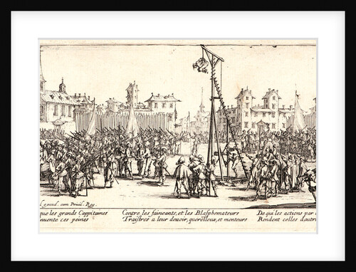 Torture—The Strappado (L'estrapade), 1633 by Jacques Callot