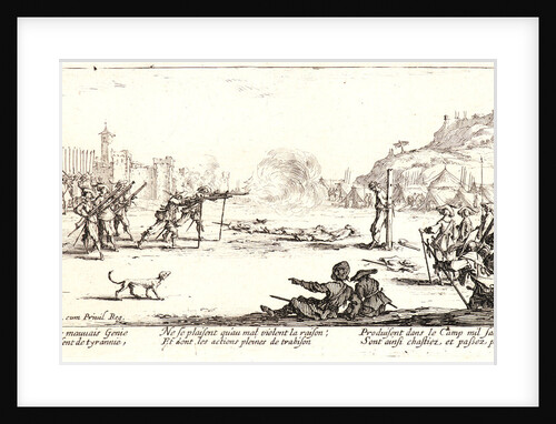 The Shooting (L'Arquebusade), 1633 by Jacques Callot