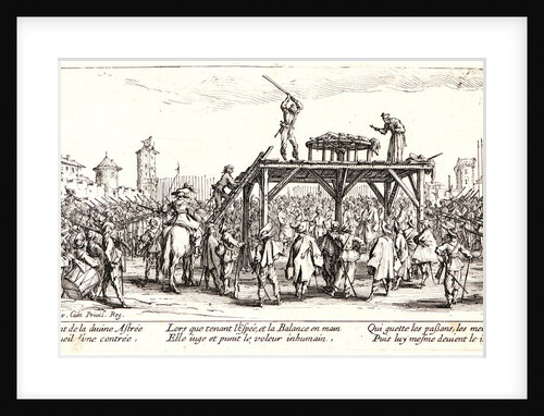 Breaking on the Wheel (La Ronde), 1633 by Jacques Callot