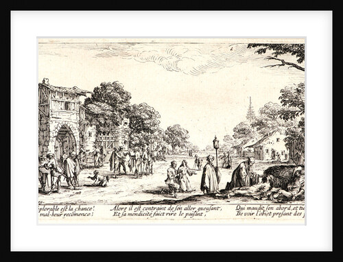 Soldiers Dying on the Edge of the Road (Les Mourants sur le bord des Routes), 1633 by Jacques Callot