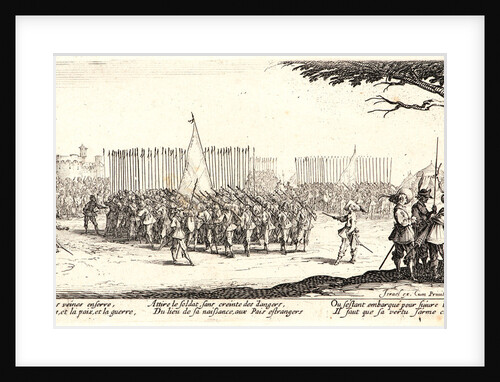 L'Enrolment des Troupes, 1633 by Jacques Callot