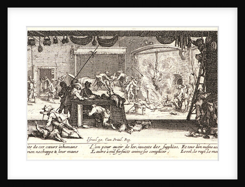 Pillage of a Farm (le Pillage d'une Ferme), 1633 by Jacques Callot
