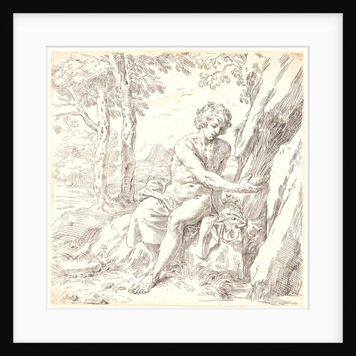St. John the Baptist in the Desert, 17th century by Simone Cantarini