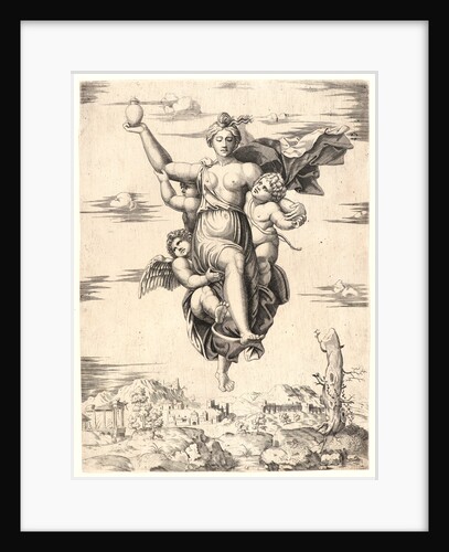 Psyche Carried to Mount Olympus, ca. 1515- 1540 by School of Marcantonio Raimondi