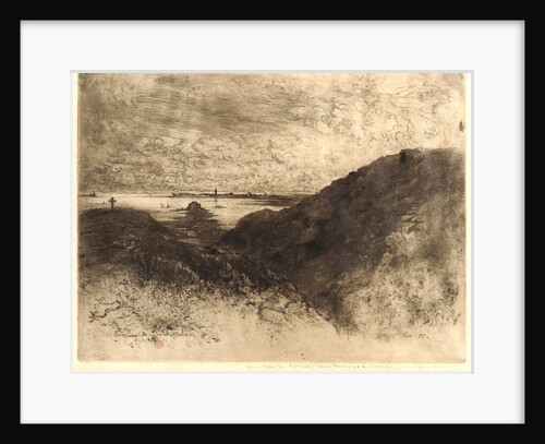 The Cliff, Bay of St. Malo (La Falaise, Baie de St. Malo), 1886 by Félix Hilaire Buhot