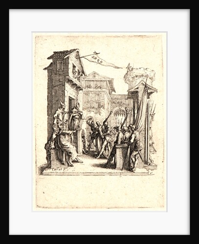 Christ before Caiaphus (Jésus comparait devant caiphe), 1624 by Jacques Callot