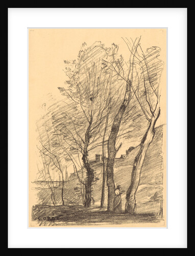 Reading beneath the Trees (La lecture sous les arbres) Arras, July 1874, 1874 by Jean-Baptiste-Camille Corot