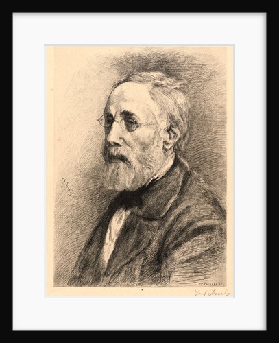 A Painter Etcher (Portrait of Jozef Israels), 19th century by Charles Courtry