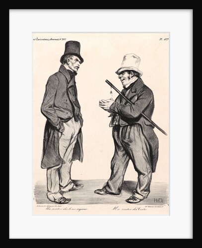 A Stockholder of Royal Bonds... (Un Rentier des bons royaux.—un rentier des Cortes), 1834 by Honoré Daumier