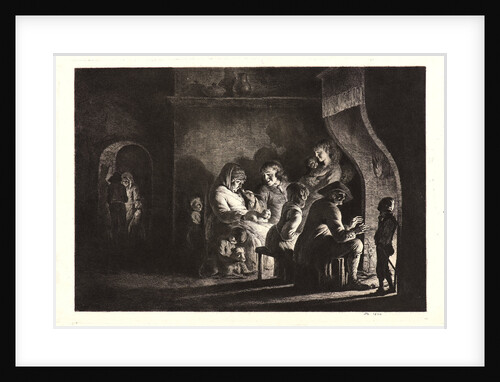 Family before a Fireplace (La Famille devant le feu), 1800 by Jean Jacques de Boissieu