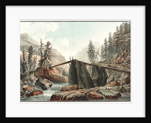 The Devil's Bridge, ca. 1780- 1790 by Charles-Melchior Descourtis