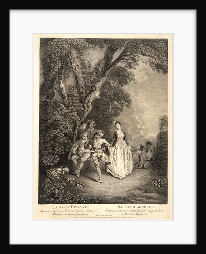 The Peasant Danse (La Danse Paysanne), before 1755 by Benoit Audran II