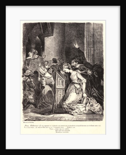 Marguerite at the Church (Marguerite à l’église), 1828 by Eugène Delacroix