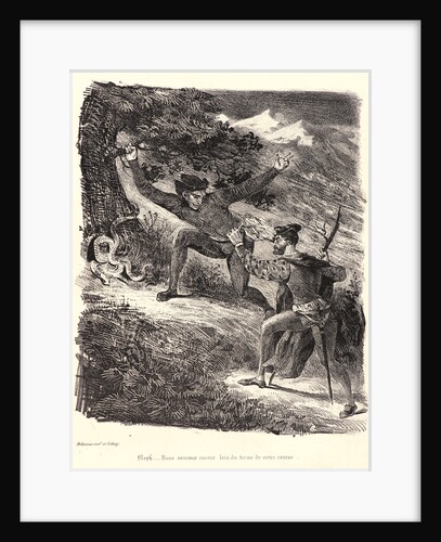 Faust and Mephistopheles in the Hartz Mountains (Faust et Méphistophélès dans les montagnes du Hartz), 1828 by Eugène Delacroix