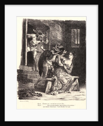 Faust in Marguerite’s Prison (Faust dans la prison de Marguerite), 1828 by Eugène Delacroix