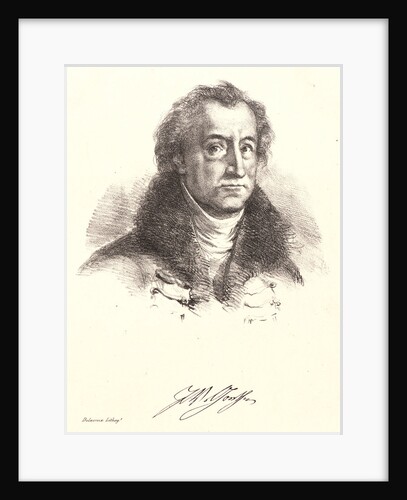 Portrait of Goethe, 1828 by Eugène Delacroix