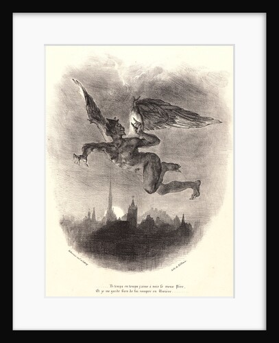 Mephistopheles in the Air (Méphistophélès dans les airs), 1828 by Eugène Delacroix