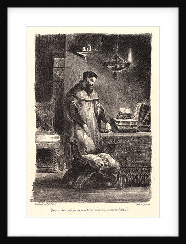Faust in His Study (Faust dans son cabinet), 1828 by Eugène Delacroix