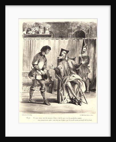 Mephistopheles Receiving the Student (Méphistophélès recevant l’écolier), 1828 by Eugène Delacroix