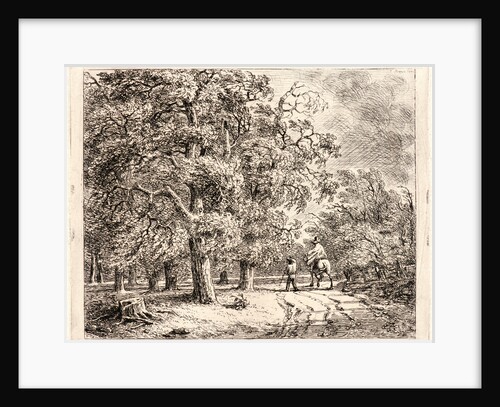 Cavaliers sous Bois, 19th century by Jean Baron